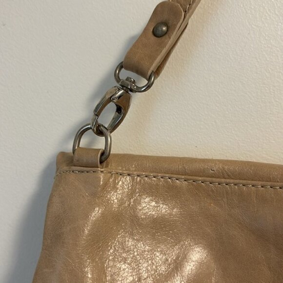 GIANNI CHIARINI 100% LEATHER SHOULDER LEATHER BAG MADE IN ITALY cream colour - Picture 5 of 12